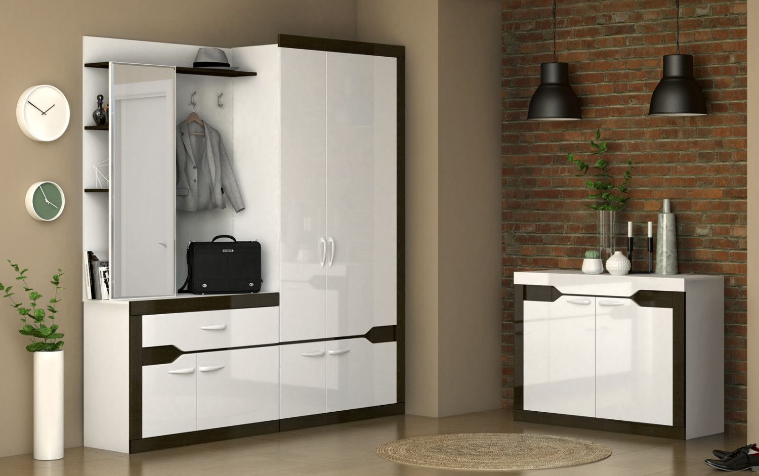 Прихожая Ронда 2 от производителя в Москве - купить недорого в МебельГолд. Доставка по всей России