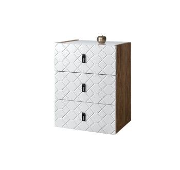 Комод Bogemia Woodline Fly Fa (Белый) (Lakobel/Черный) БМКМ-1