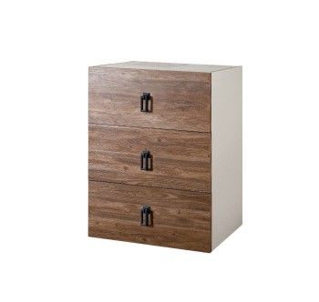 Комод Bogemia Fly Wood Fa (Слоновая кость) (Novabuk/Черный) БМКМ-1