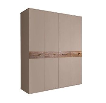 Шкаф 4-х дв. Bogemia Wood Wo (Мокка/Золото) БМШ2/4(Wo)