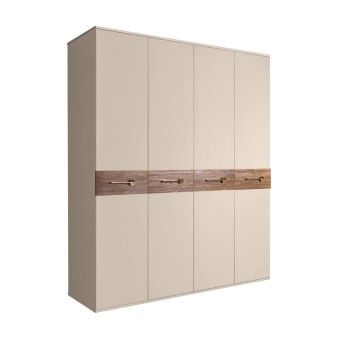 Шкаф 4-х дв. Bogemia Wood Wo (Ваниль/Золото) БМШ2/4(Wo)