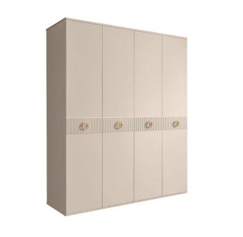 Шкаф 4-х дв. Bogemia Fillini (Ваниль/Золото) БМШ2/4(Fi)