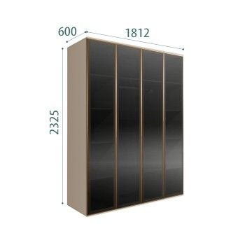 Шкаф 4-х дверный Bogemia Air (Ваниль/Золото) БМШ2/4(4)