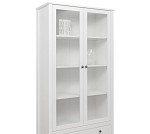 Шкаф-витрина Ева (Хельга) REG2W2S с подсветкой белый | изображение 4