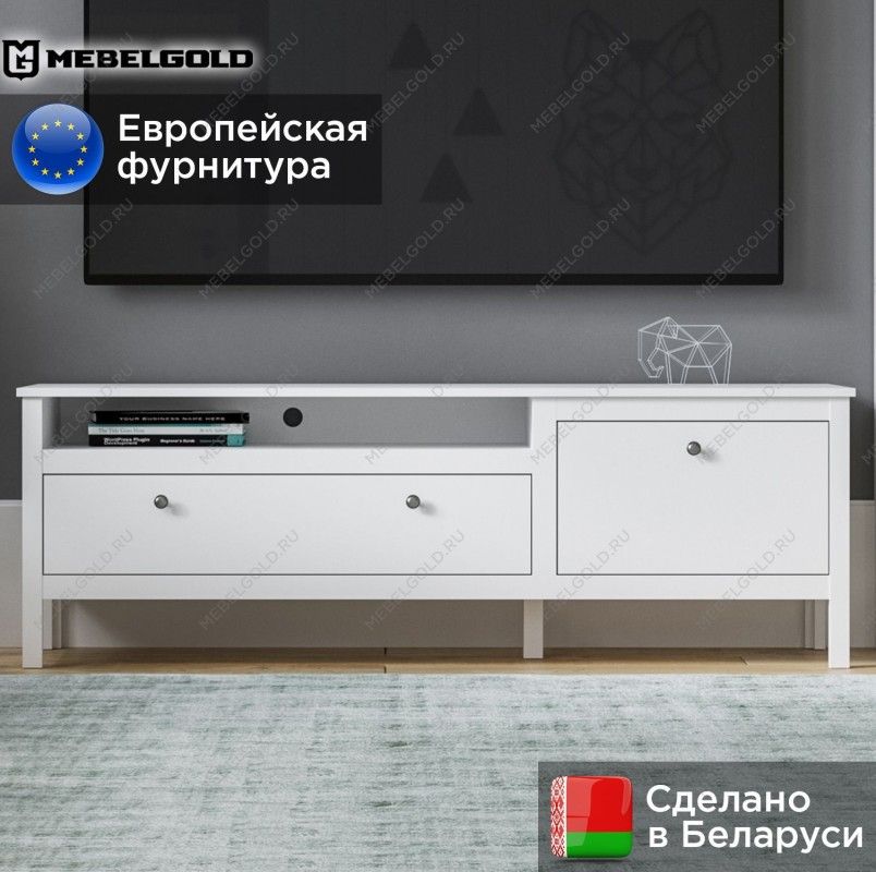 Тумба Ева (Хельга) RTV1D1S белый | изображение 1