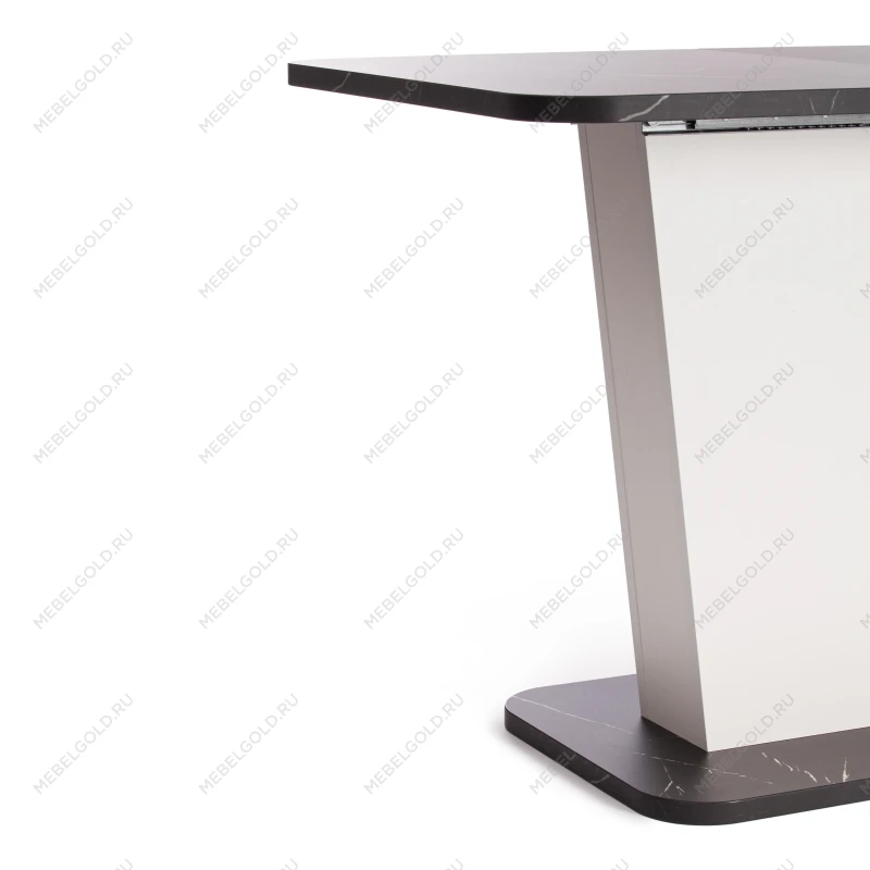 Стол обеденный GENT, ЛДСП, 110-145x68,6x75,5 см, Мрамор Блэк Роял/Белый | изображение 11