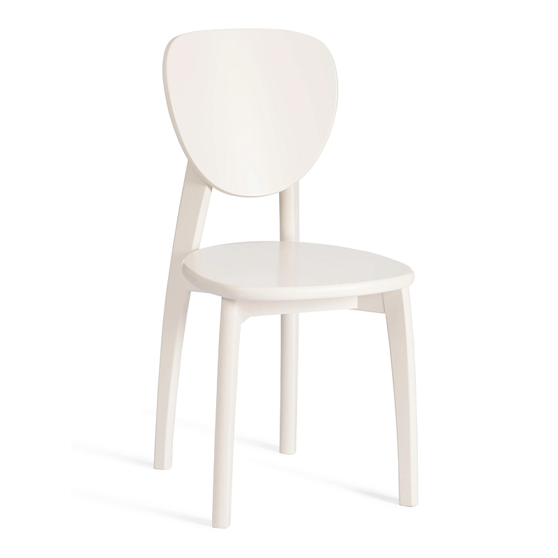 Стул DIAMANTE жесткое сидение, бук, 42 х 42 х 85 см, ivory white