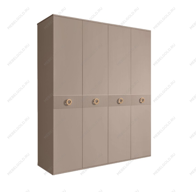 Шкаф 4-х дв. Bogemia Fillini (Мокка/Золото) БМШ2/4(Fi)