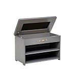 Обувница Патриция (Серый ясень / ткань V 19, каретная стяжка) | изображение 2