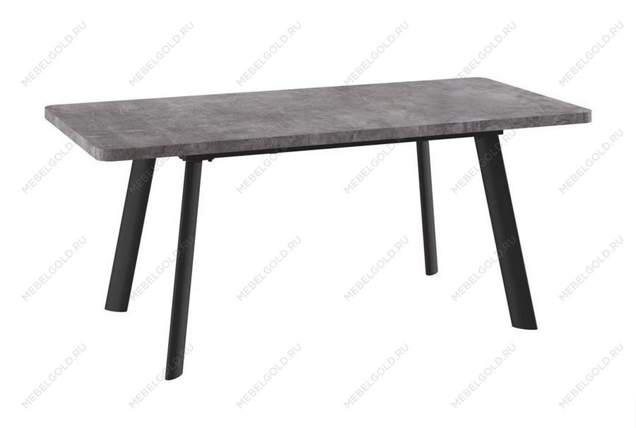 Стол Leon Lux Radial-180 раздвижной (Дымчатая керамика/черный) 180(240)х95 | изображение 1