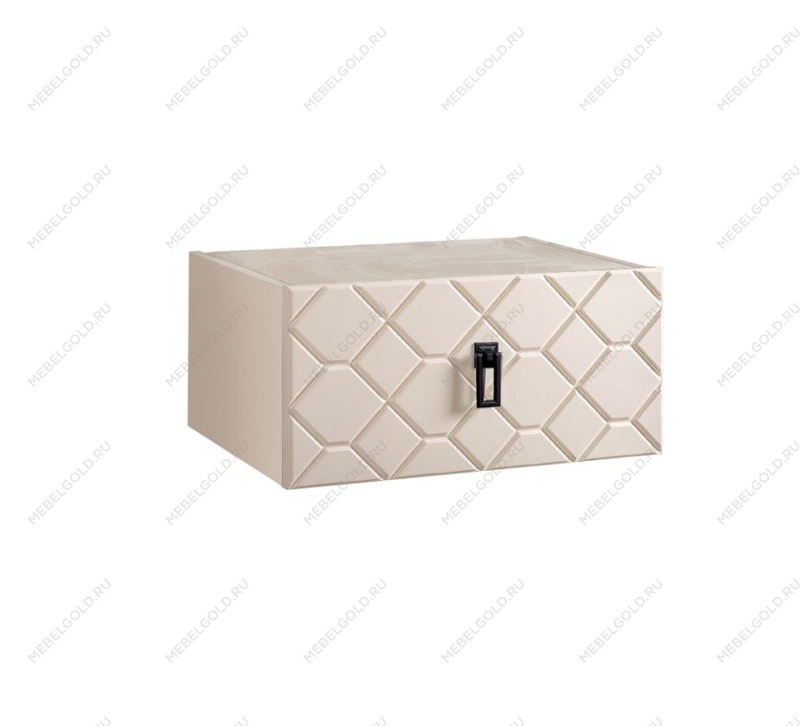 Тумба прикроватная Bogemia Fly Farfalle (Слоновая кость) (Novabuk/Черный) БМТП-1