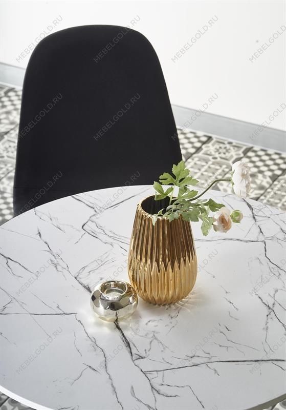 Стол обеденный Halmar DENVER (белый мрамор/белый) | изображение 7