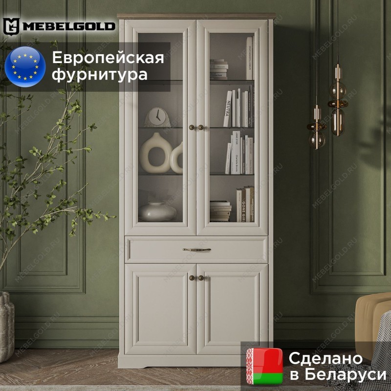 Шкаф с витриной Тоскана 2V2D1S | изображение 1