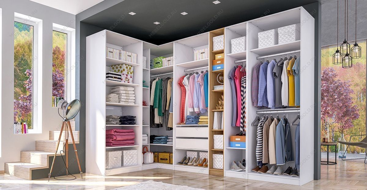 Гардероб Отис П7 с фасадом МДФ (белый) | изображение 1