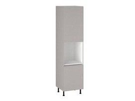 Шкаф-пенал 960 ПГ-60 бока МДФ, Виста (600*586*2456) Экокожа Бежевый, 26489