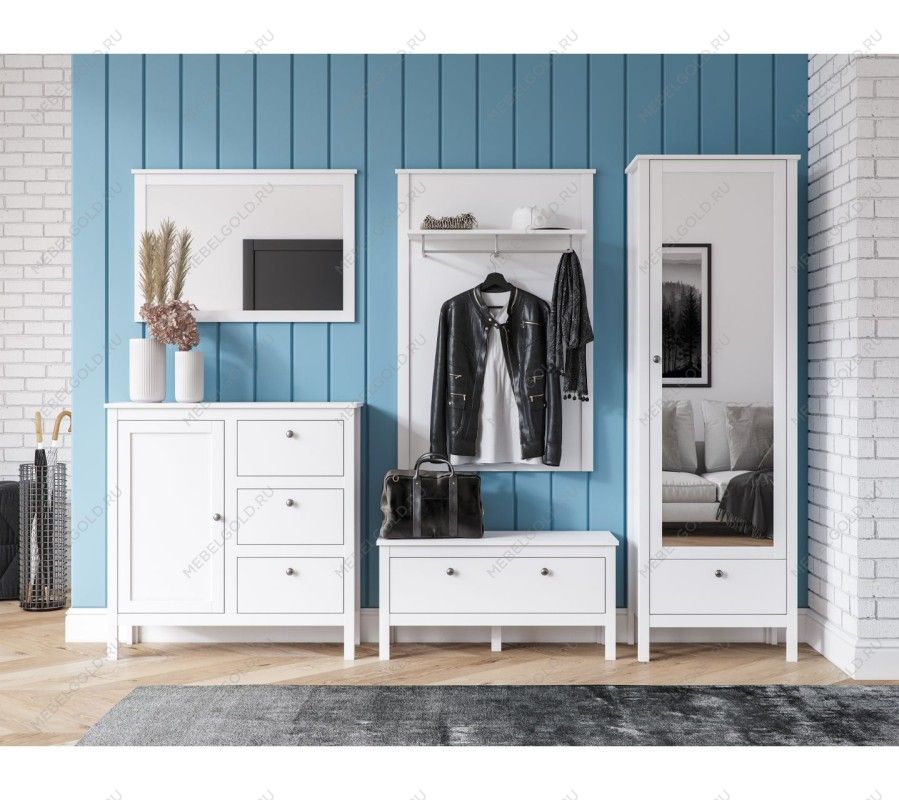 Зеркало Ева (Хельга) LUS/90 белый | изображение 5