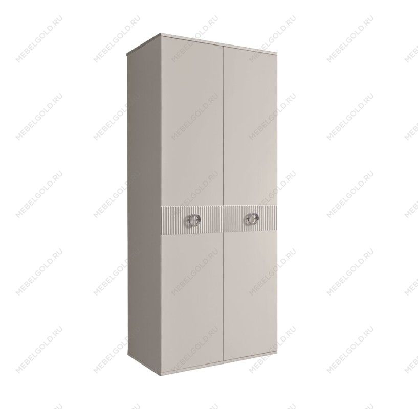 Шкаф 2-х дверный Bogemia Fillini (Шелк/Хром) БМШ2/2(Fi)