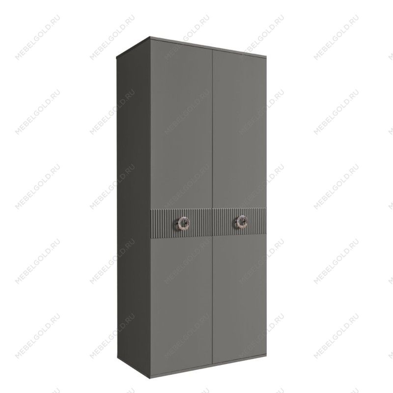 Шкаф 2-х дверный Bogemia Fillini (Серый/Хром) БМШ2/2(Fi)