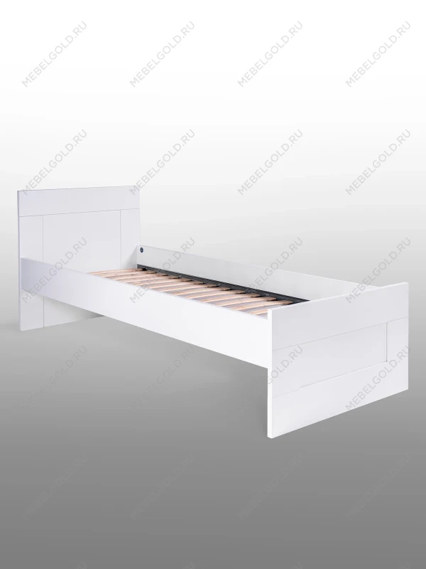 Кровать односпальная Сириус, 80х200 см, белая | изображение 12