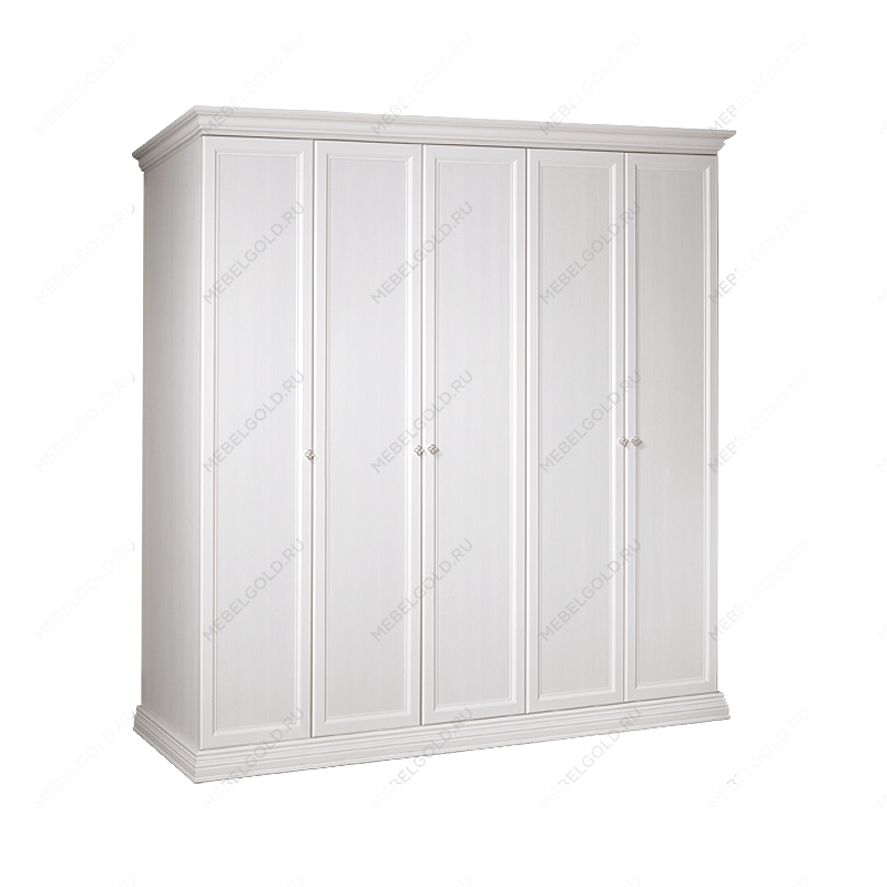 Шкаф 5-и дв. для платья и белья (без зеркала) Амели дуб АМШ2/5