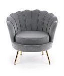 Кресло Halmar AMORINITO (серый/золотой) | изображение 2