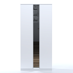 МАЛЬМ / VARMA Стор 105 шкаф распашной с зеркалом 222х105х57, белый | изображение 2