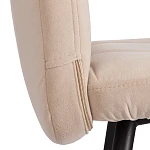 Стул обеденный Medeo, LT, флок, бежевый/черный, 7, 45х56х89 см | изображение 8