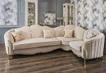 Диван Лара угловой 3-у-1 бежевый золото | изображение 1