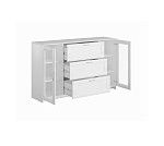 БРИМНЭС / СИРИУС тумба ИКЕА / IKEA 2 двери со стеклом и 3 ящика 156х95 белая | изображение 2