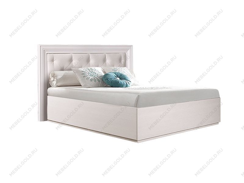 Кровать с мягким изголовьем с подъемным механизмом Амели дуб АМКР140-2[3]