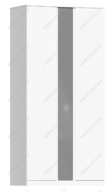 МАЛЬМ / VARMA Стор 105 шкаф распашной с зеркалом 222х105х57, белый