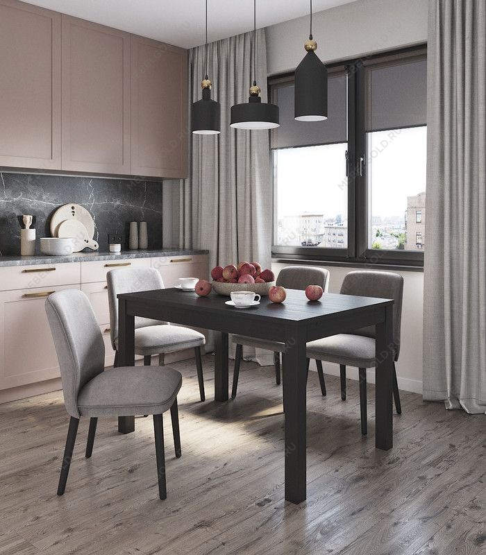 ВАРДИГ стол обеденный раскладной ИКЕА / IKEA М 120(180)x80 шпон, ясень черный | изображение 3