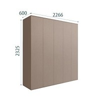 Шкаф 5-ти дверный Bogemia Air (Мокка) БМШ2/5(0)