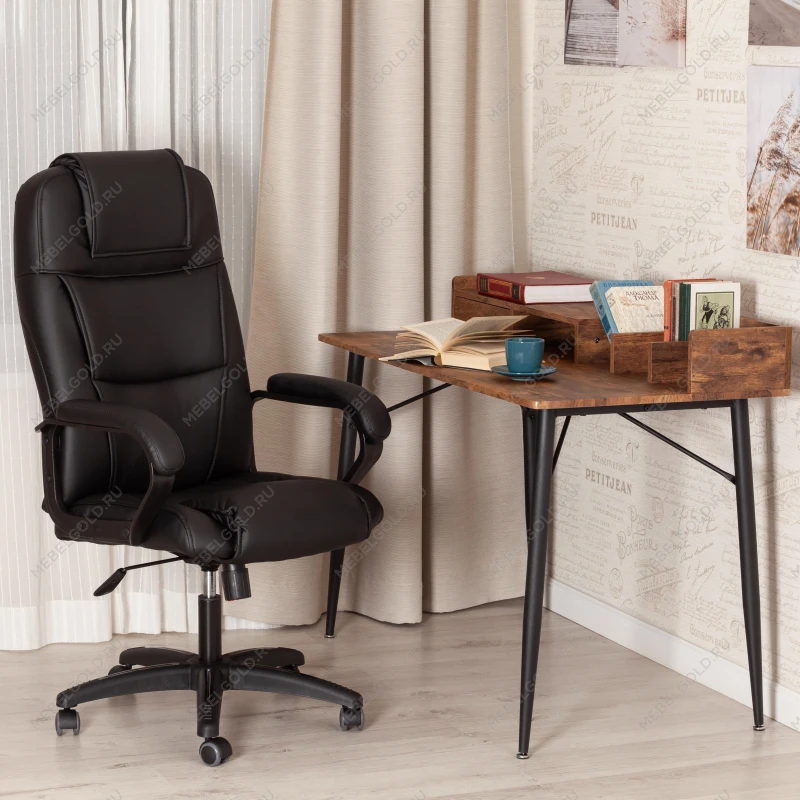 Кресло BERGAMO (22), кож/зам, черный, 36-6 | изображение 15