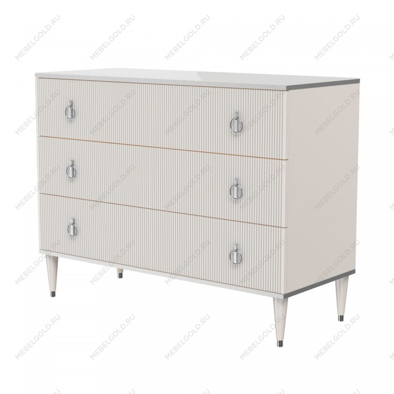 Комод Римини СОЛО (Слоновая кость/Серебро) РМКМ-1(s)