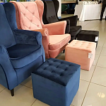 Пуф Signal LORI VELVET BLUVEL 86 (синий) | изображение 2