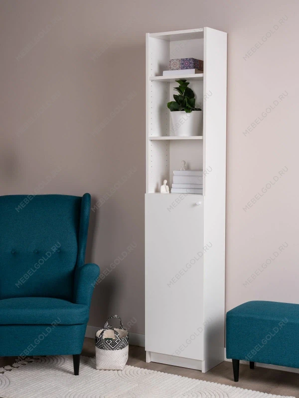 Стеллаж Варма Стэнд 39х198х28, белый | изображение 3