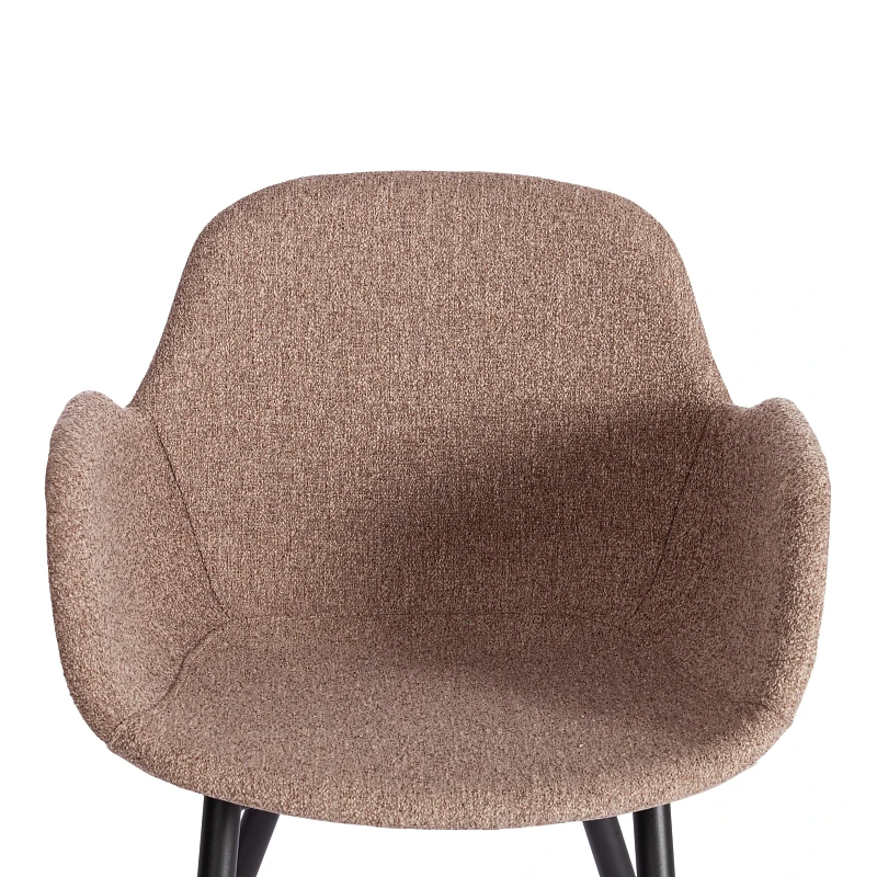 Кресло VALENTINO (mod. PC45-2)/1 шт. в упаковке, металл/экокожа/ткань, 55 х 58 х 81 см, Brown (коричневый)/чёрный | изображение 5