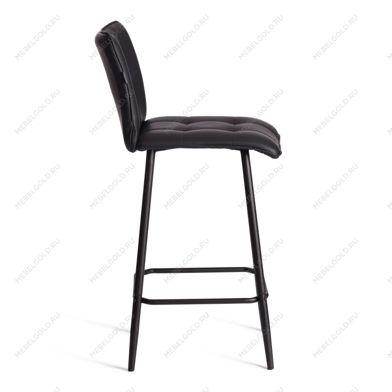 Полубарный стул Bari/Бари, экокожа, черный, 42х55х99 см | изображение 1