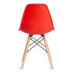 Стул CINDY (EAMES) (mod. 1801), дерево бук/металл/сиденье пластик, 45x51x82 см, Red (красный) | изображение 3