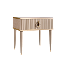 Тумба прикроватная Римини СОЛО (Латте/Золото) РМТП-1(s)