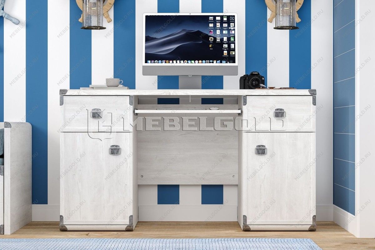 Стол письменный Индиана JBIU2D2S сосна каньон - Выставка Лобня | изображение 1