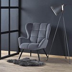 Кресло Halmar TYRION (серый/черный) | изображение 6