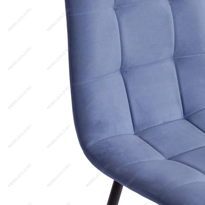 Стул CHILLY MAX, Велюр/металл, 45 х 54 х 90 см, серо-голубой/черный | изображение 8