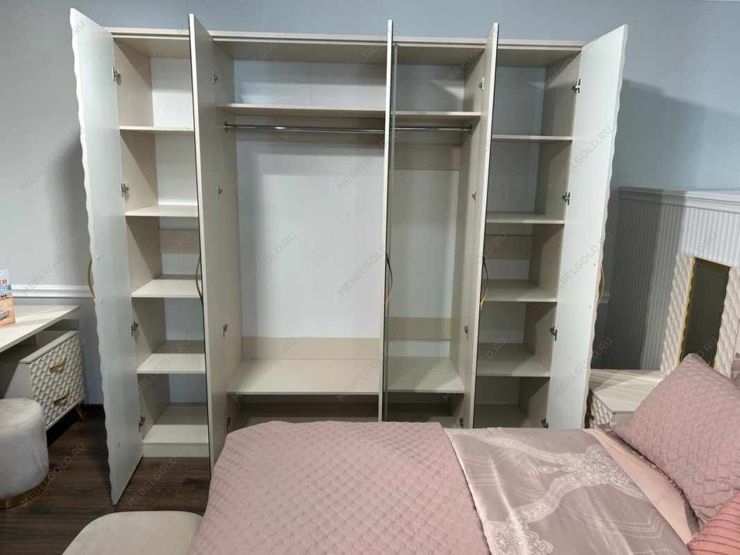 Шкаф Лара 5-дверный белый глянец | изображение 4