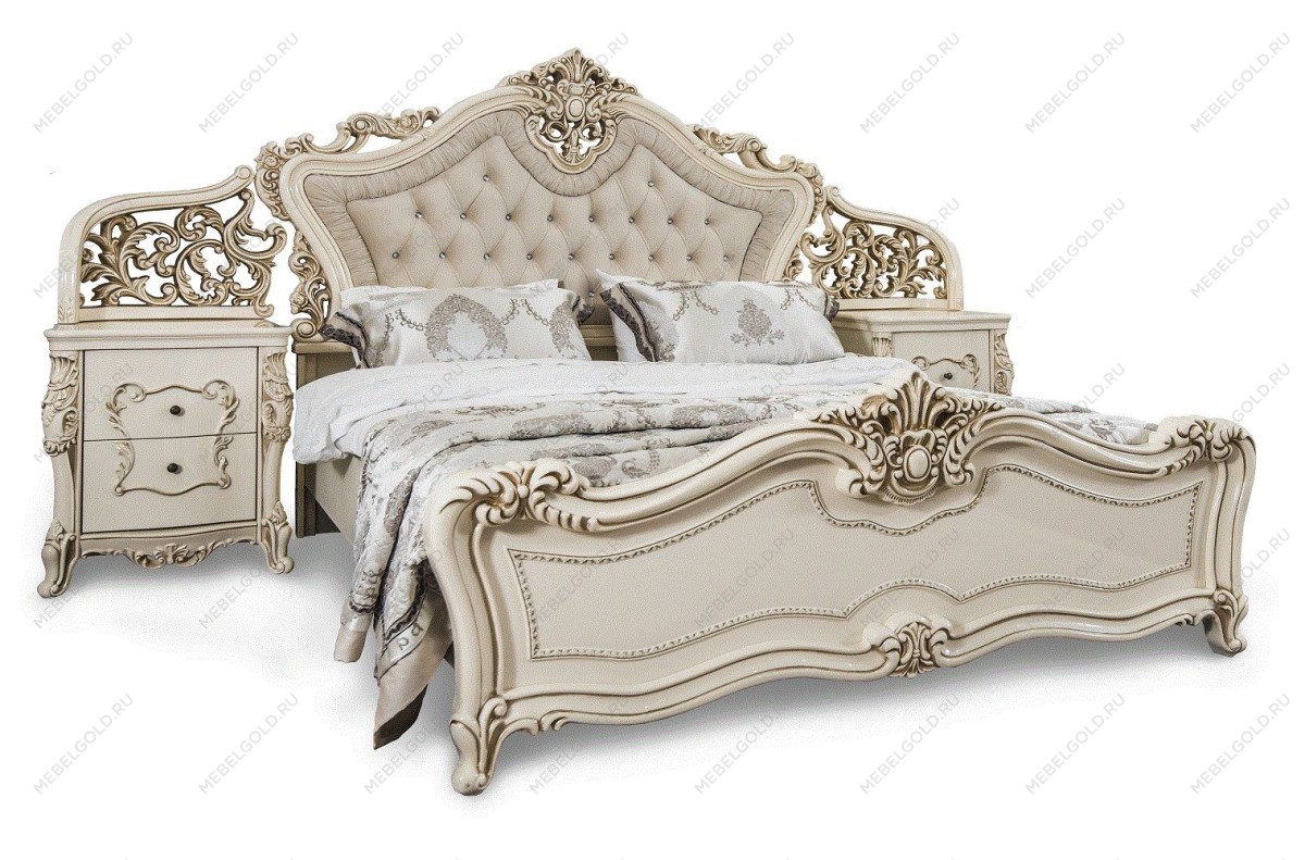 м. Римская - Кровать Джоконда 160х200 см крем глянец | изображение 2