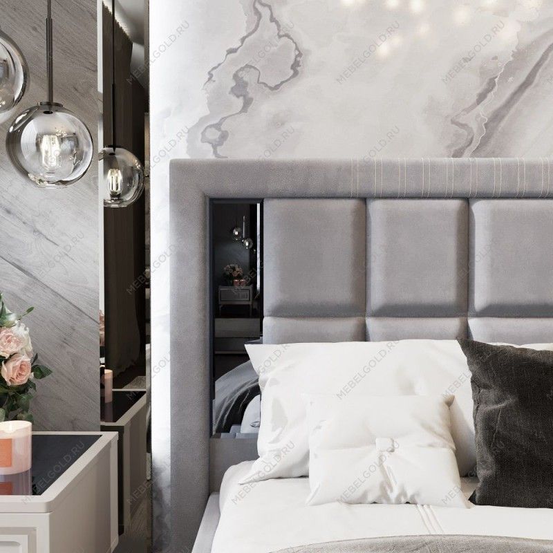 Кровать Замира 160x200 см серый камень | изображение 3