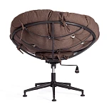 Кресло CLOUDE, рогожка/металл, 97х98х90-96см, коричневый, 3М7-147 | изображение 4