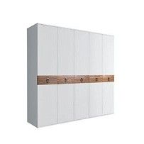 Шкаф 5-ти дв. Bogemia Wood Fa (Белый/Хром) БМШ2/5(Wo)