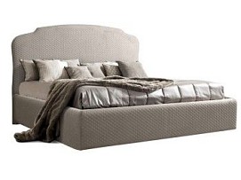 Кровать Римини 1,4 м, с подъемным механизмом (светло-серый), РМКР140-2[3], стеганые царги